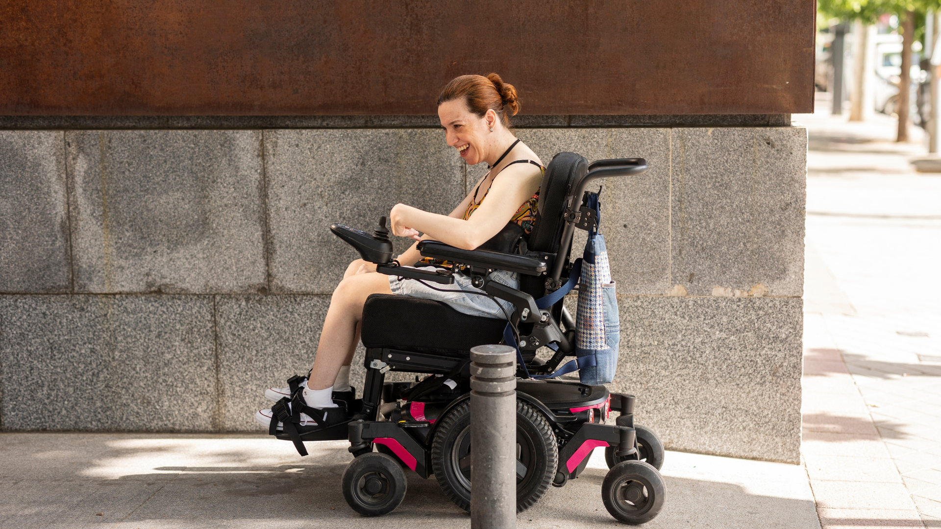 Woman in Power Wheelchair