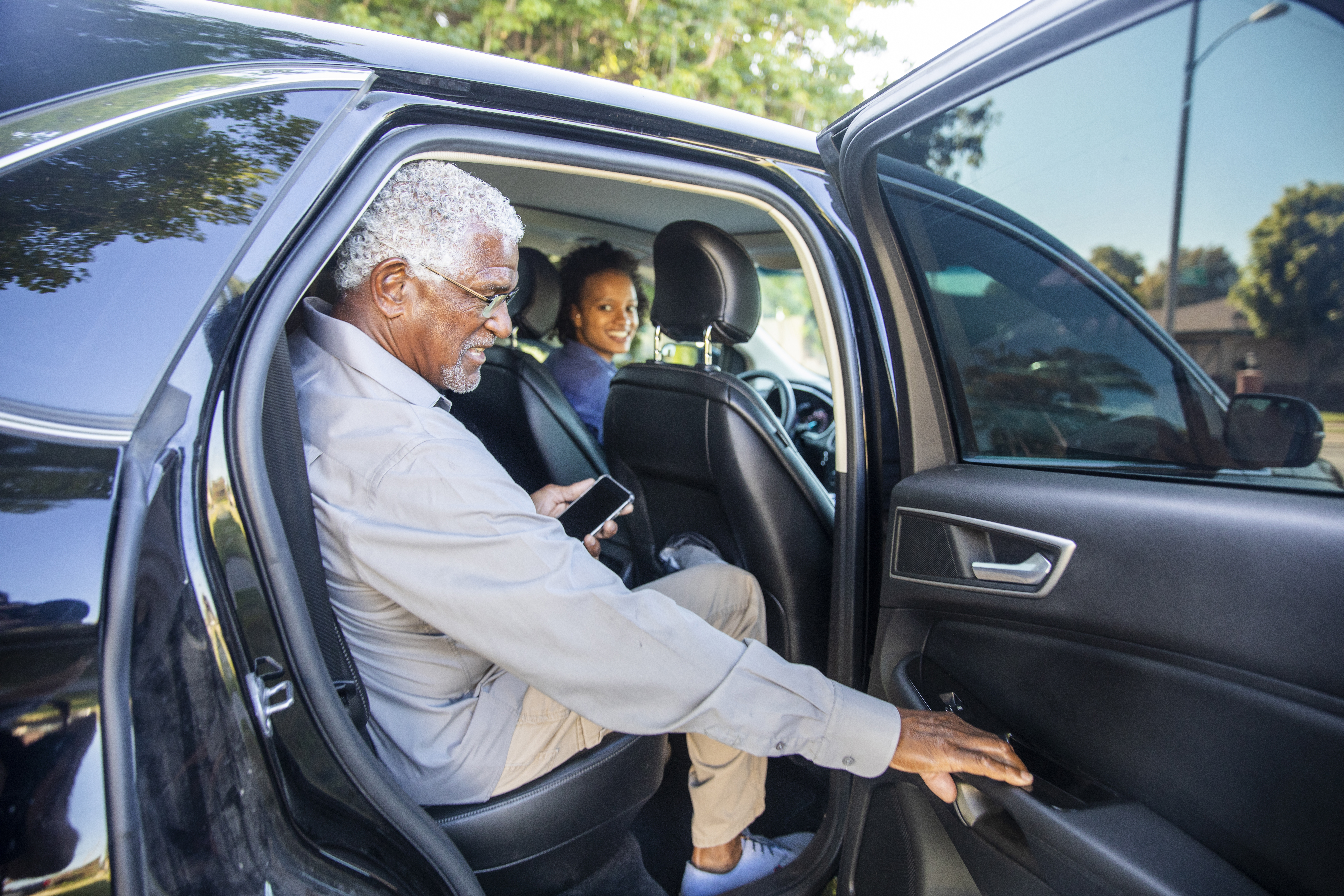 Passenger in Car