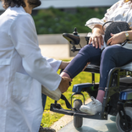 Doctor Helping Adjust Foot