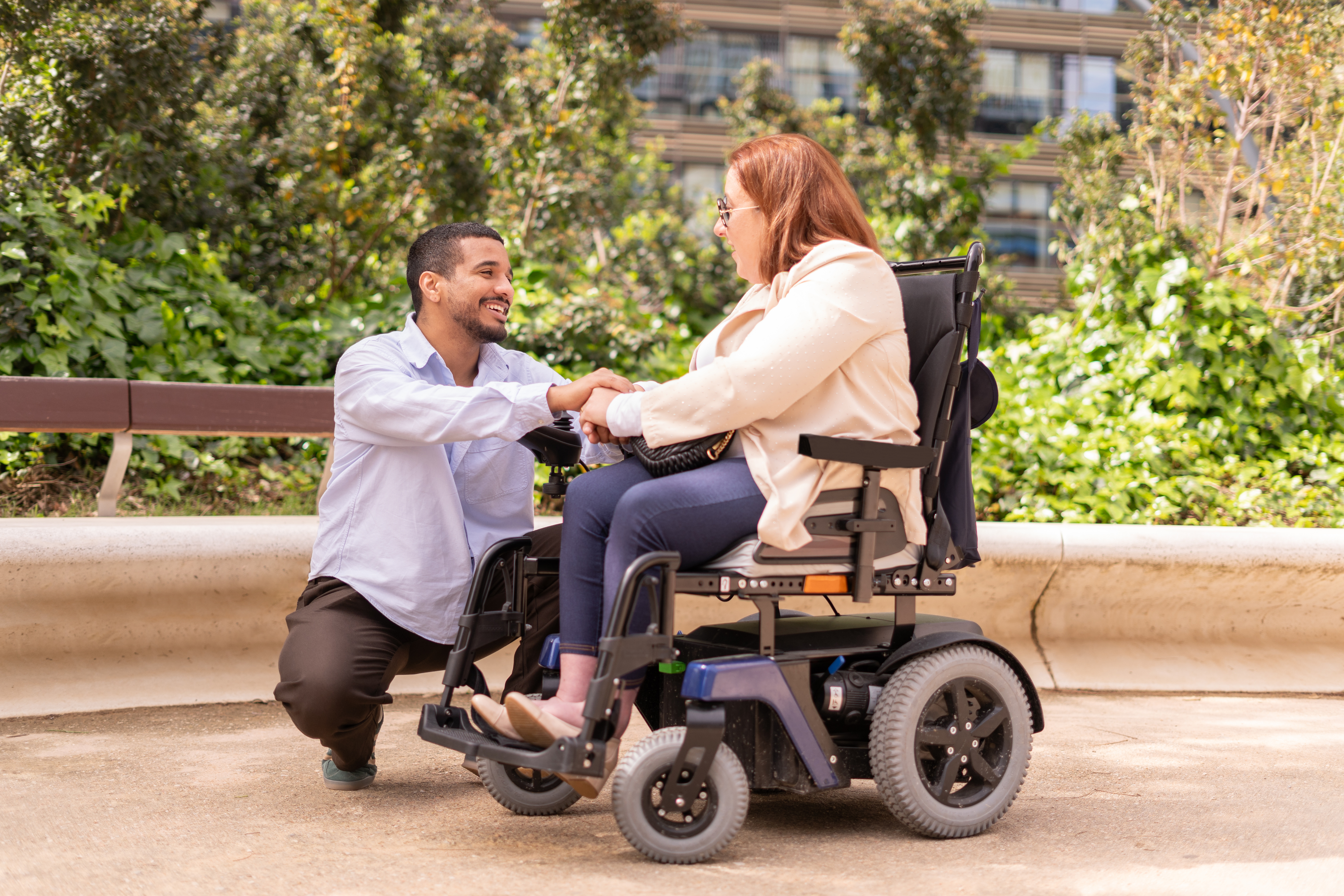 People Connecting in Park