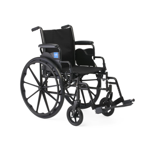Black Medline K3 lightweight manual wheelchair.