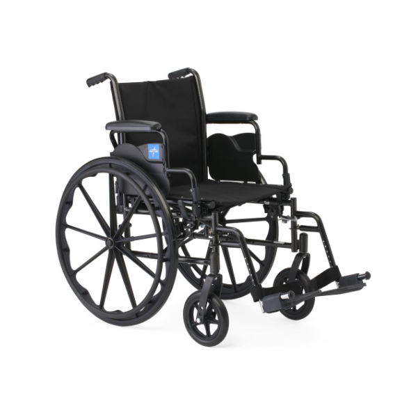 Medline K3 Manual Wheelchair Black Medline K3 lightweight manual wheelchair.