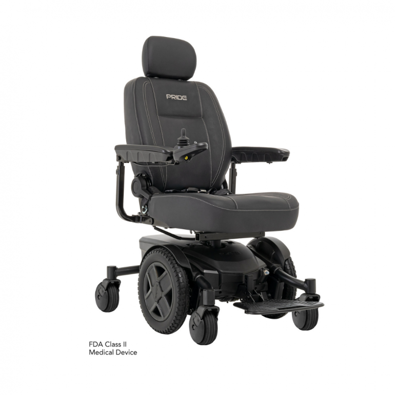 Jazzy® EVO 613 power wheelchair in black.