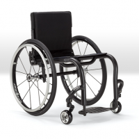 Side view of the Ki Mobility Rogue lightweight manual wheelchair. thumbnail