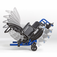 Focus CR manual wheelchair tilting back in space. thumbnail